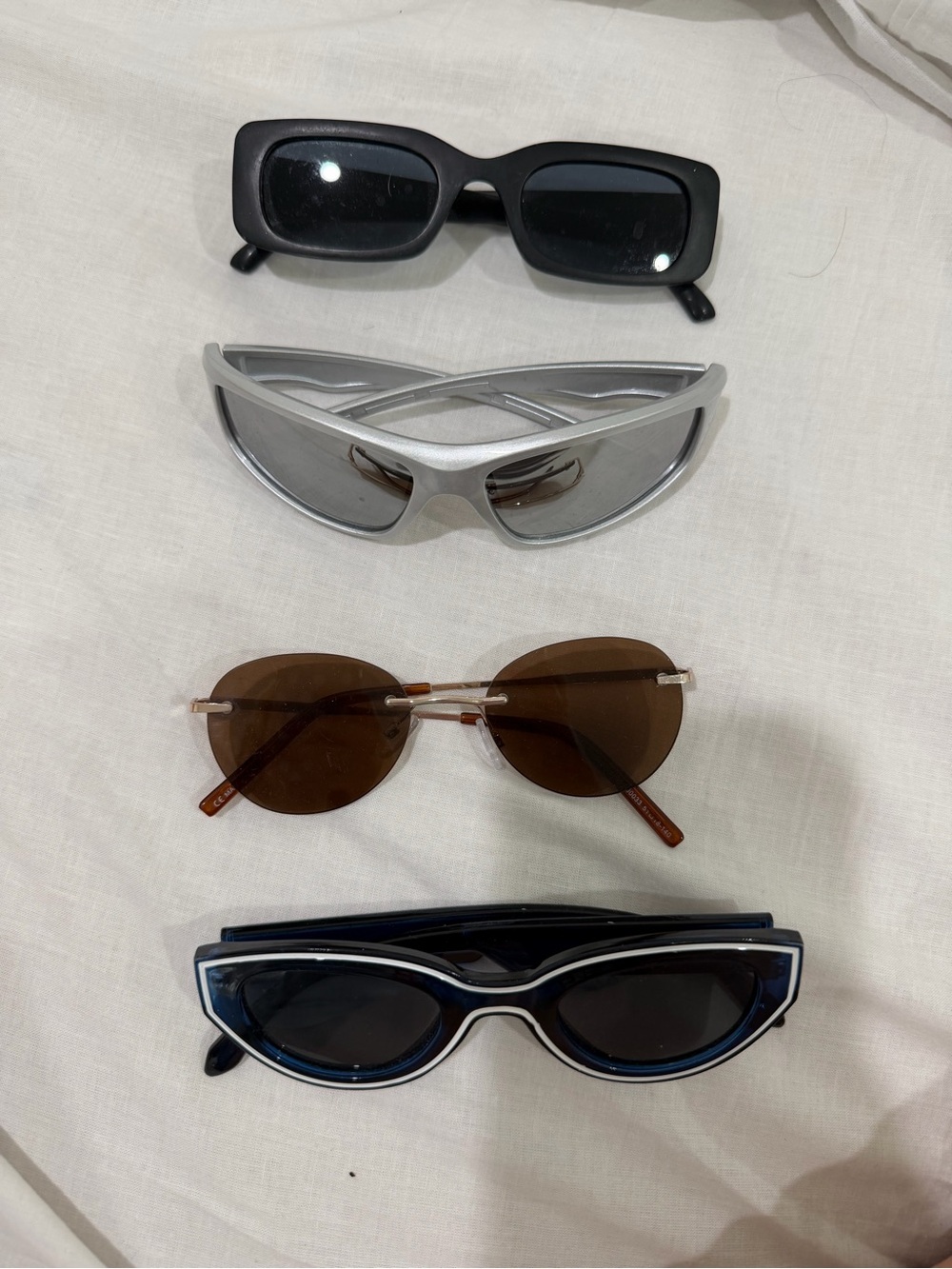 ASOS Assorted Sunglasses Pack - Black, Silver, Brown, Navy
